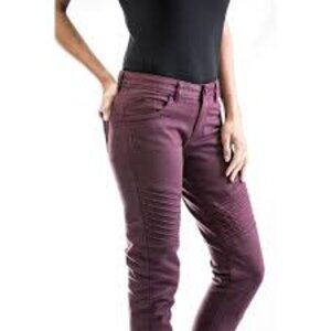 Ixon Ladies Burgundy Vicky Motorcycle Jeans